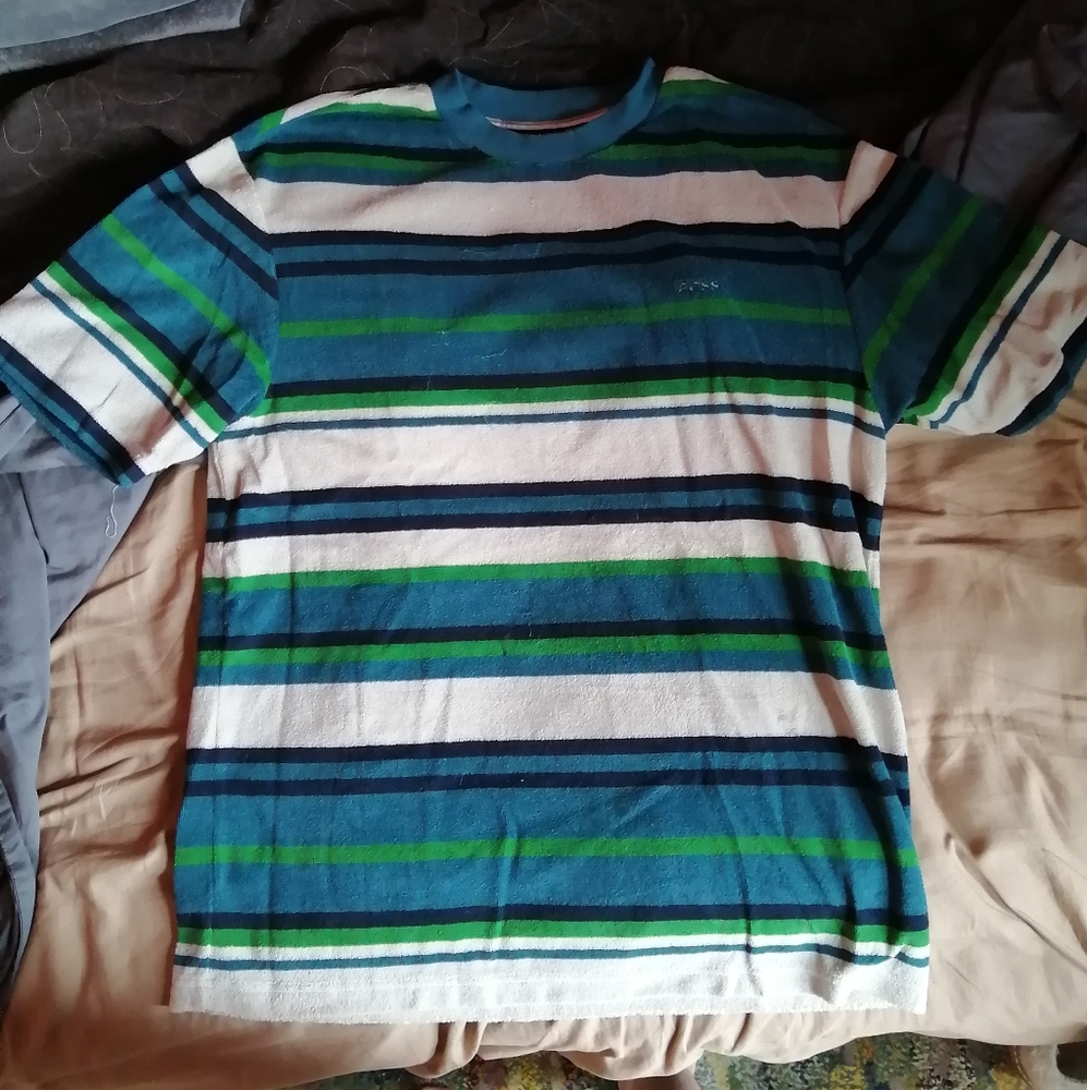 Hugo Boss vintage inspired oversized terry cloth tshirt - Picture 1 of 8